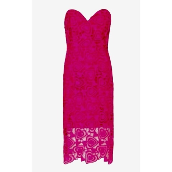 Milly Luisa Sweetheart Lace Strapless Sheath Dress Womens Size 4 NWT $525 - Picture 3 of 16